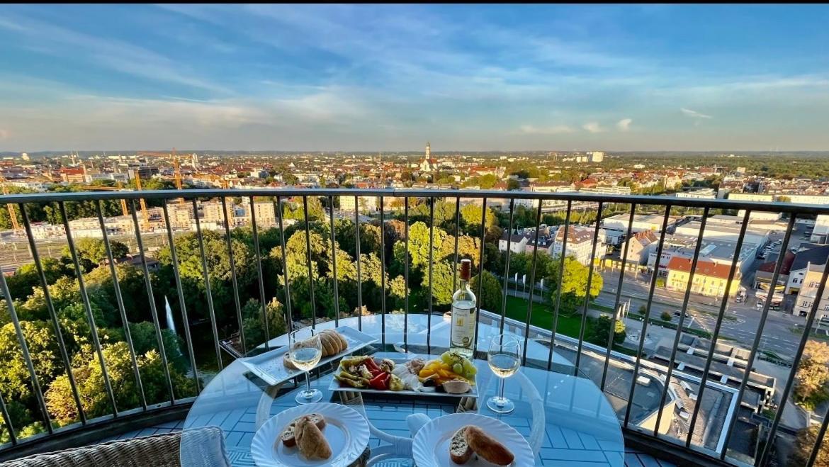 Suite-Xxi City View Hotelturm Augsburg Eksteriør bilde